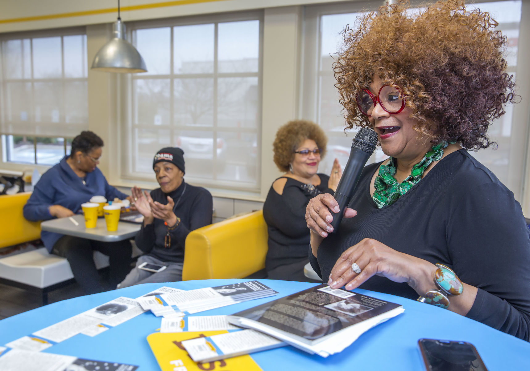 NC Poet Jaki Shelton Green at Biscuitville